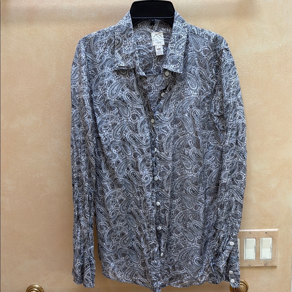 J.Crew paisley blouse